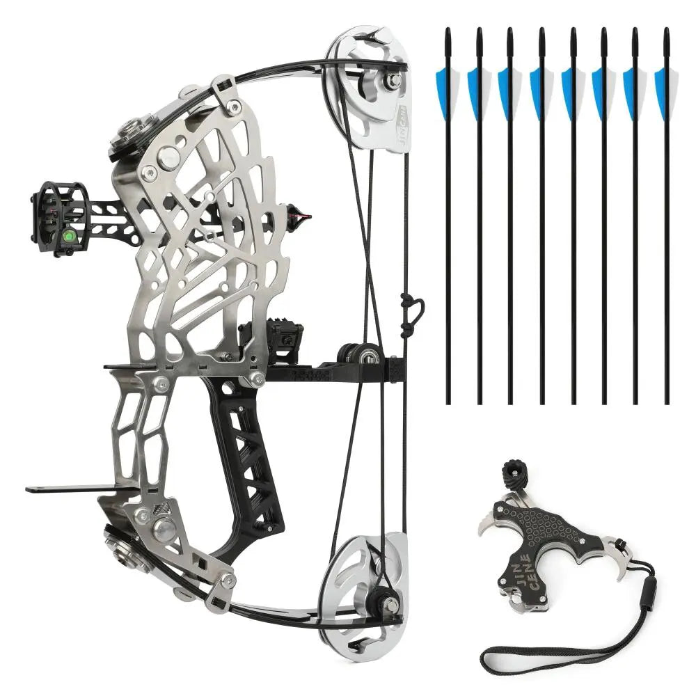 1Set Compound Bow Set, 15-32 Lbs, Archery Set for Adults, Suitable for Beginners, Indoor & Outdoor Archery, Archery Equipment with Complete Accessories