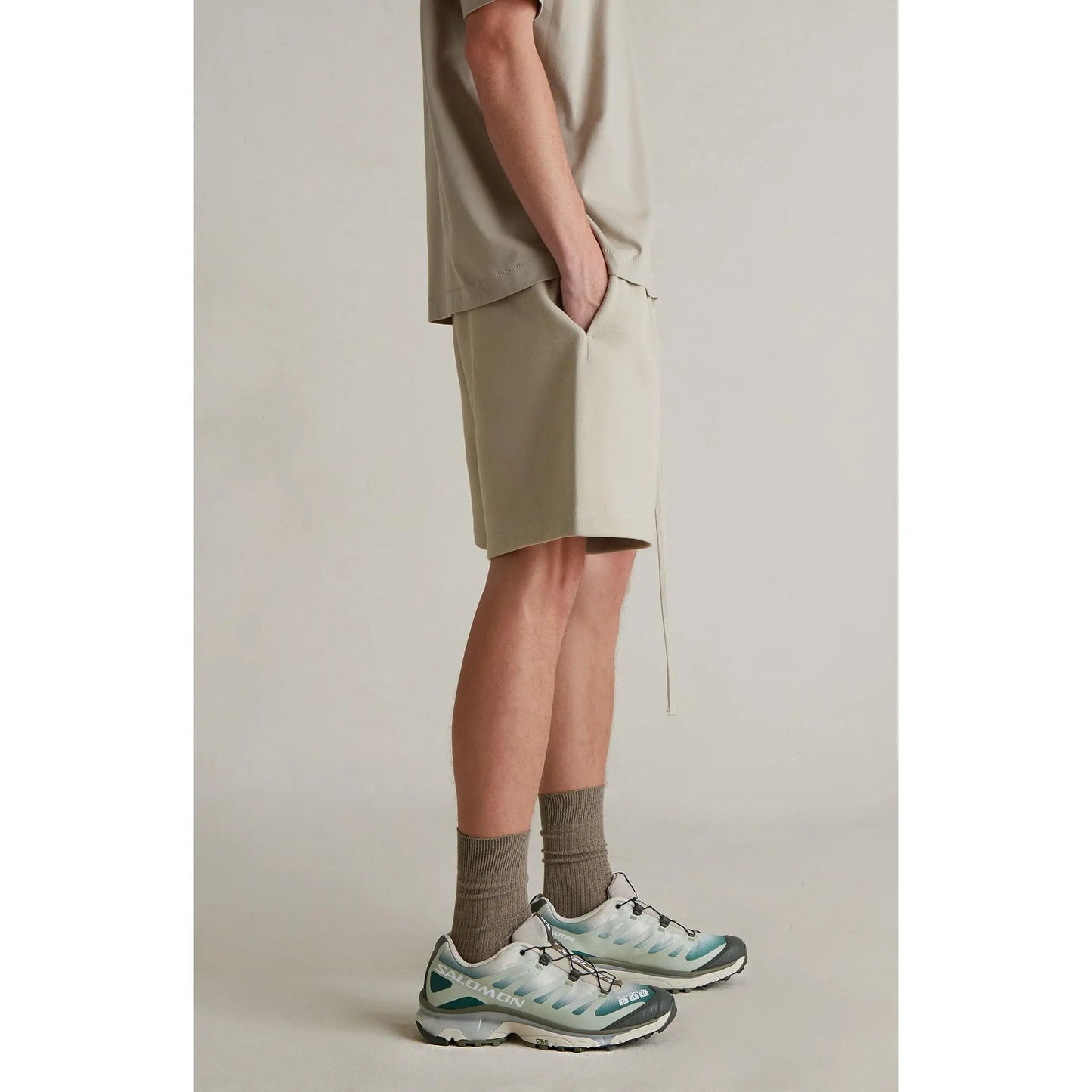 Fear of God ESSENTIALS Men'S Timber Soccer Fleece Sweat Shorts