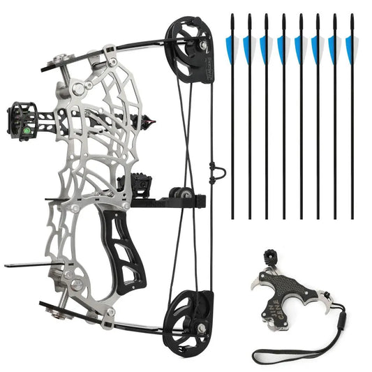 1Set Compound Bow Set, 15-32 Lbs, Archery Set for Adults, Suitable for Beginners, Indoor & Outdoor Archery, Archery Equipment with Complete Accessories